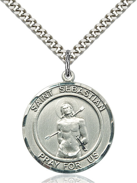Sterling Silver Saint Sebastian Pendant