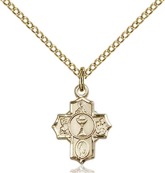 14kt Gold Filled Communion 5-Way Pendant