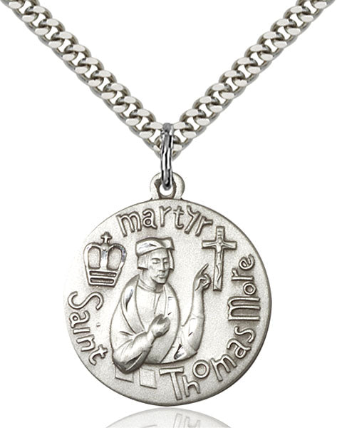 Sterling Silver Saint Thomas More Pendant