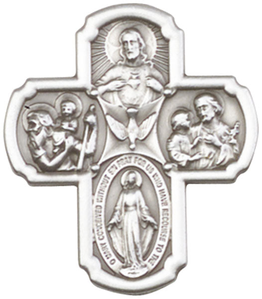 Antique Silver 4-Way Visor Clip