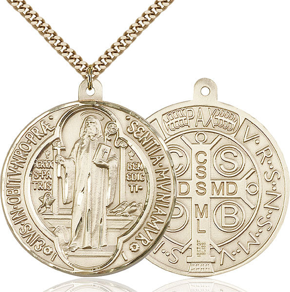 14kt Gold Filled Saint Benedict Pendant
