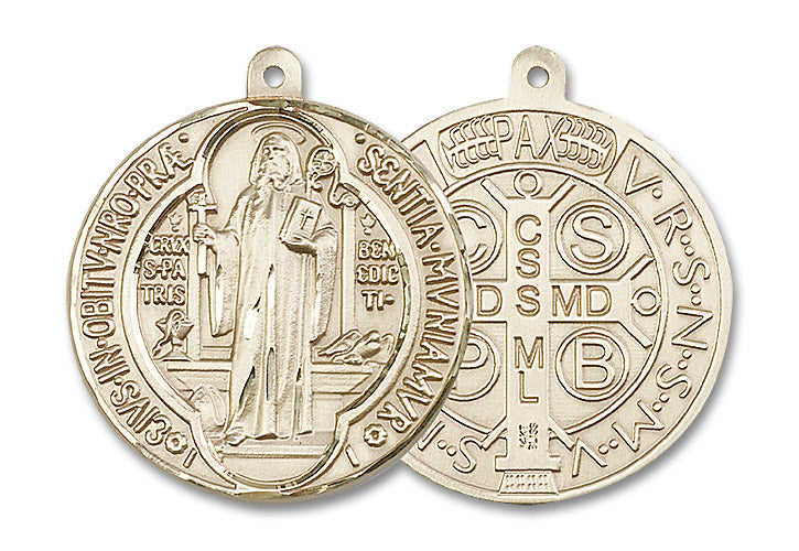 14kt Gold Saint Benedict Medal