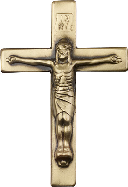 Antique Gold Crucifix Visor Clip The Catholic Shop