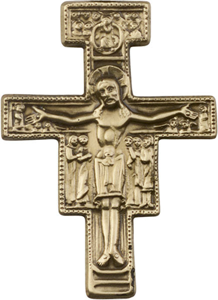 Antique Gold San Damiano Visor Clip