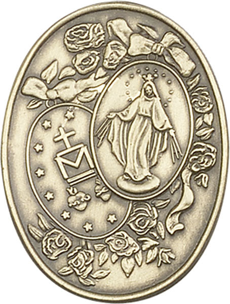 Antique Gold Miraculous Visor Clip