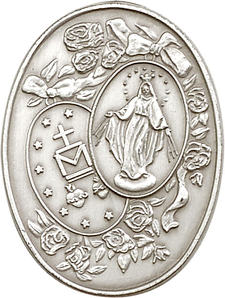 Antique Silver Miraculous Visor Clip