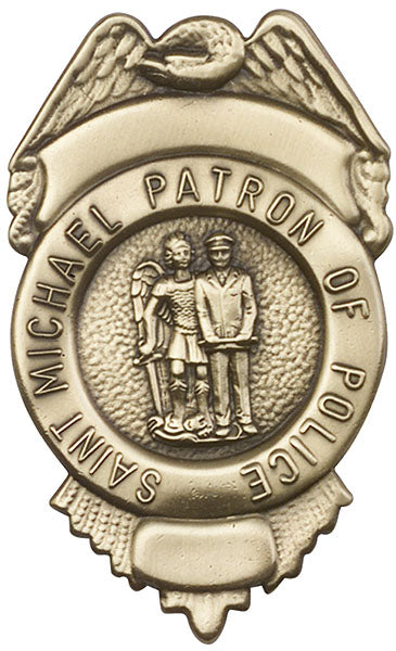 Antique Gold St. Michael / Police Visor Clip