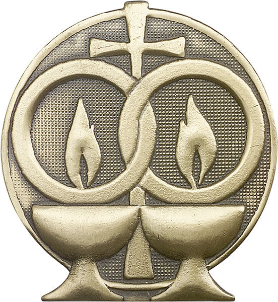 Antique Gold Wedding Visor Clip