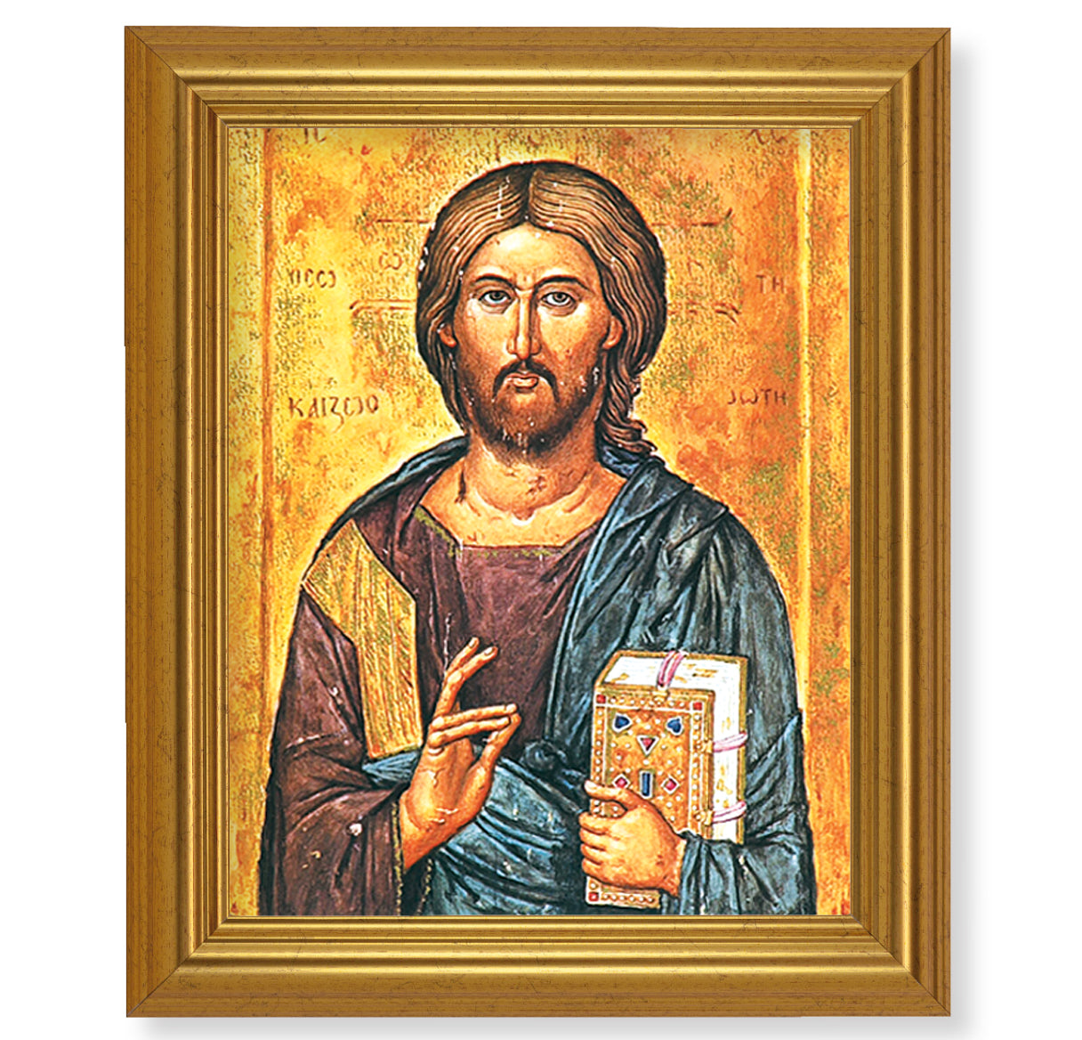 Christ All Knowing Gold Framed Art