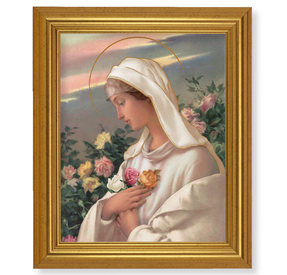 Mystical Rose Gold Framed Art