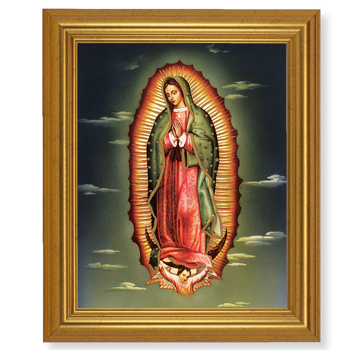 Our Lady of Guadalupe Gold Framed Art
