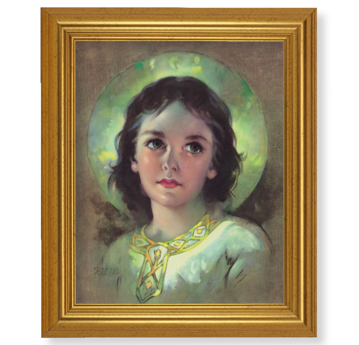 The Child Jesus Gold Framed Art
