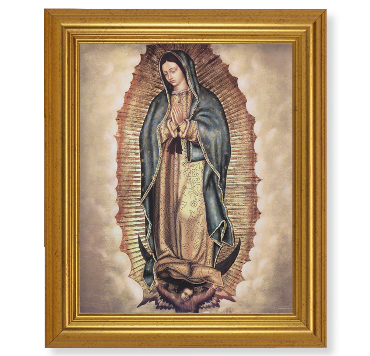 Our Lady of Guadalupe Gold Framed Art