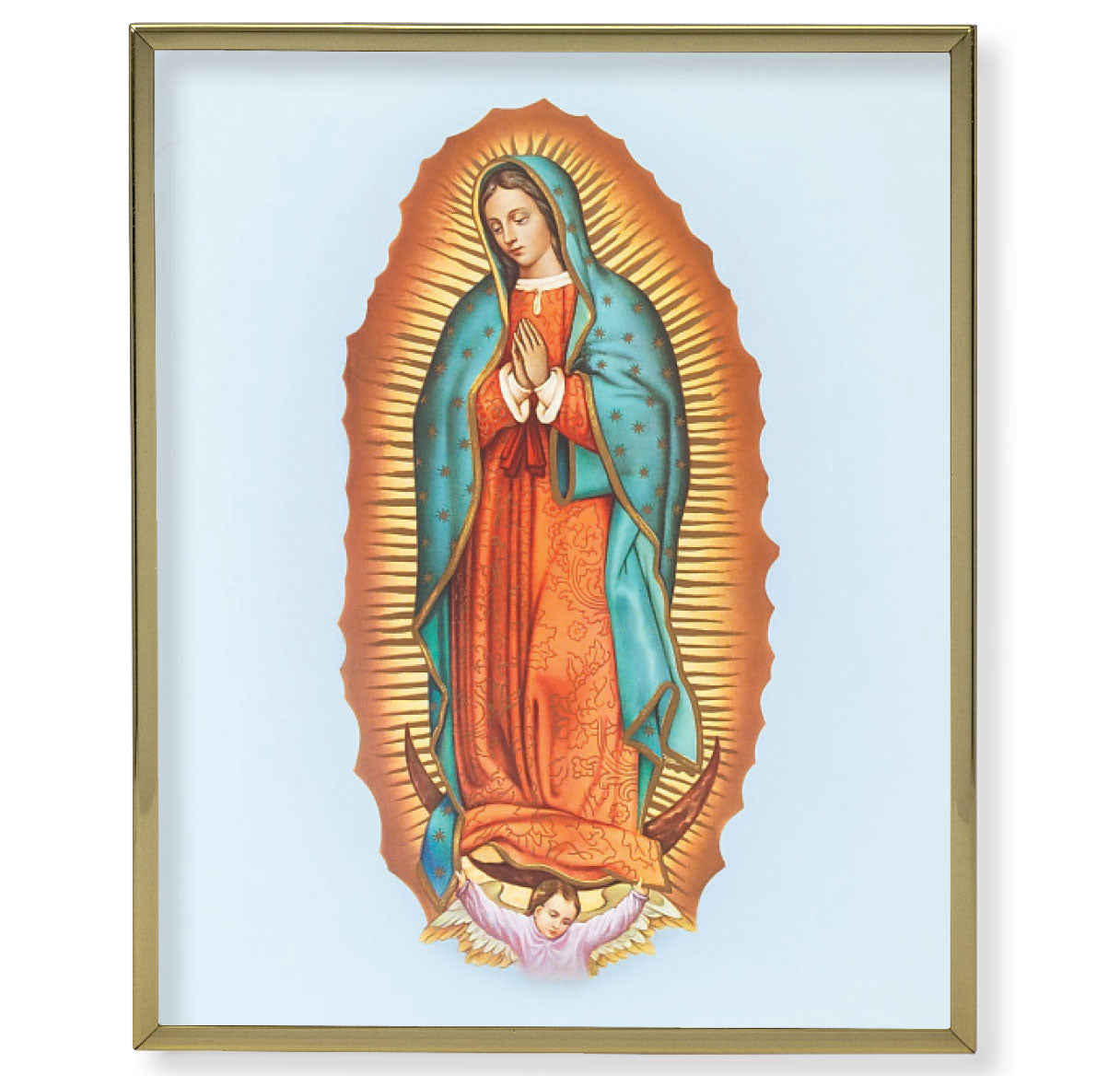 Our Lady of Guadalupe Gold Framed Plaque