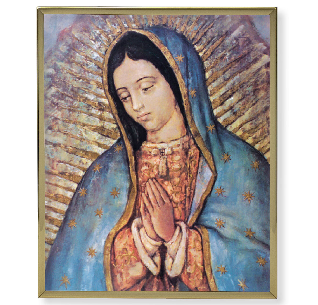 Our Lady of Guadalupe Gold Framed Plaque