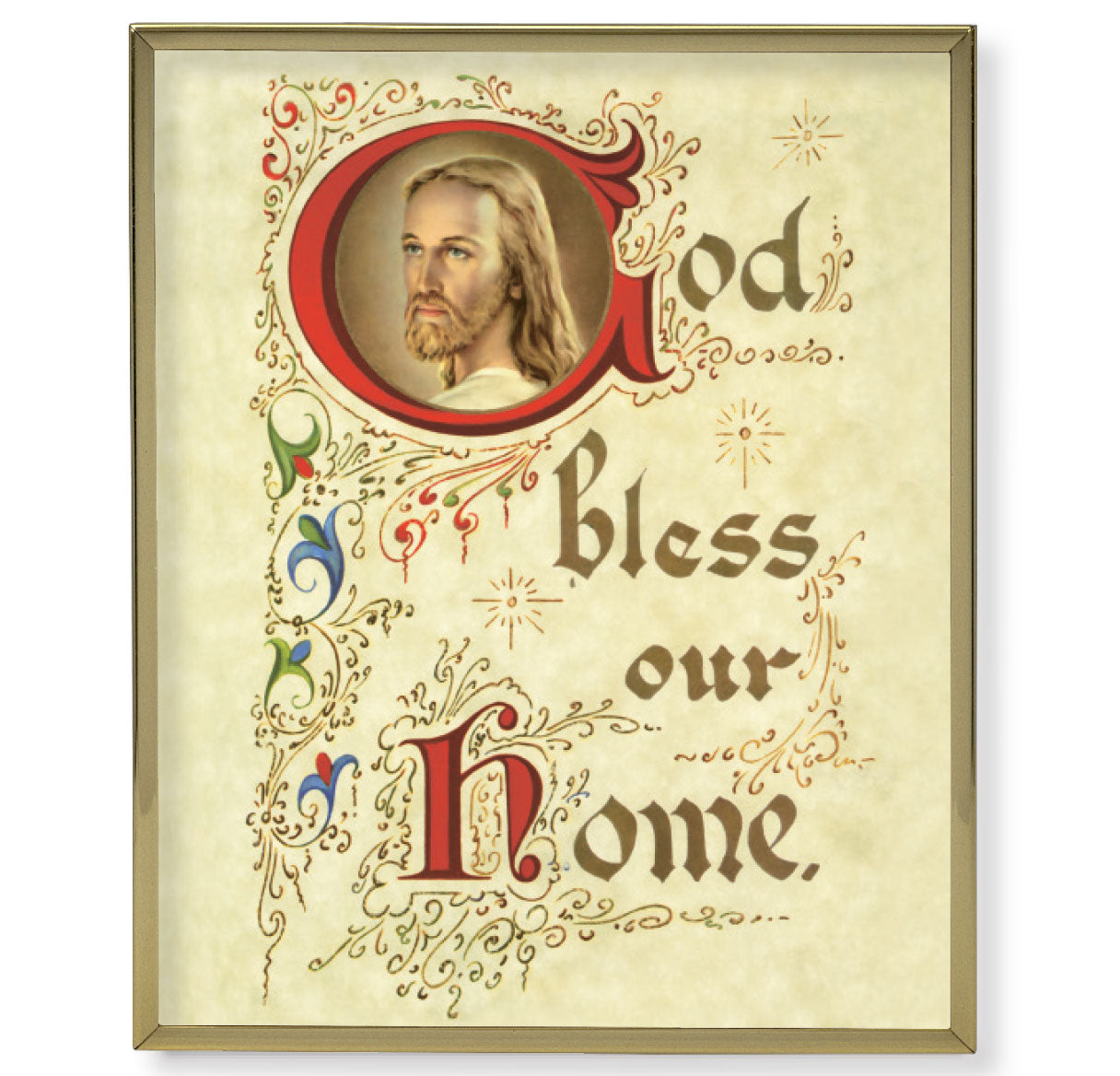 House Blessing Gold Framed Plaque