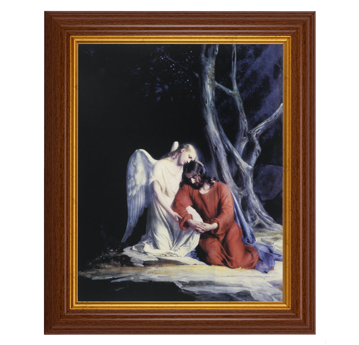 Agony in the Garden Dark Walnut Framed Art