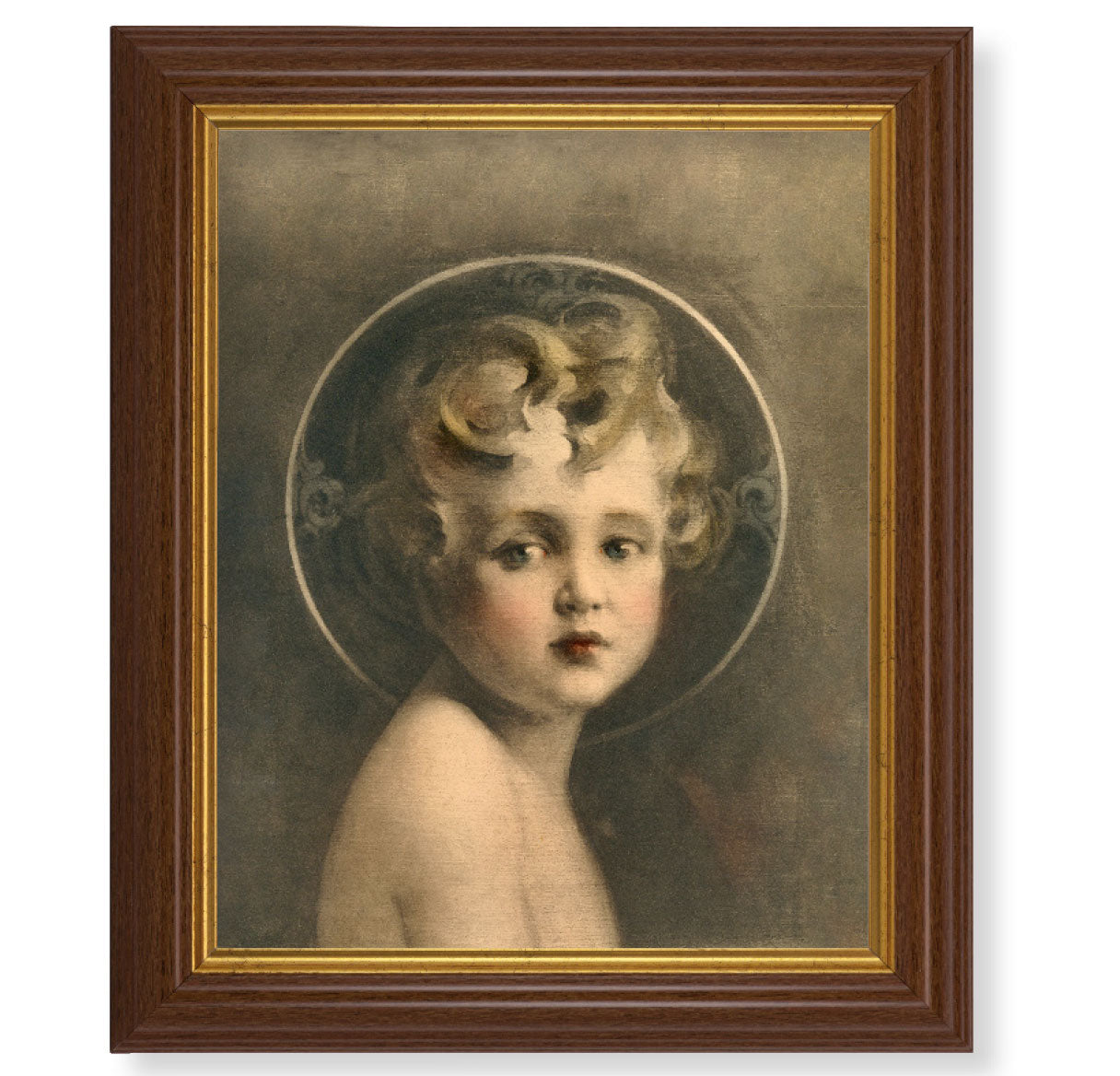 Light of the World Dark Walnut Framed Art