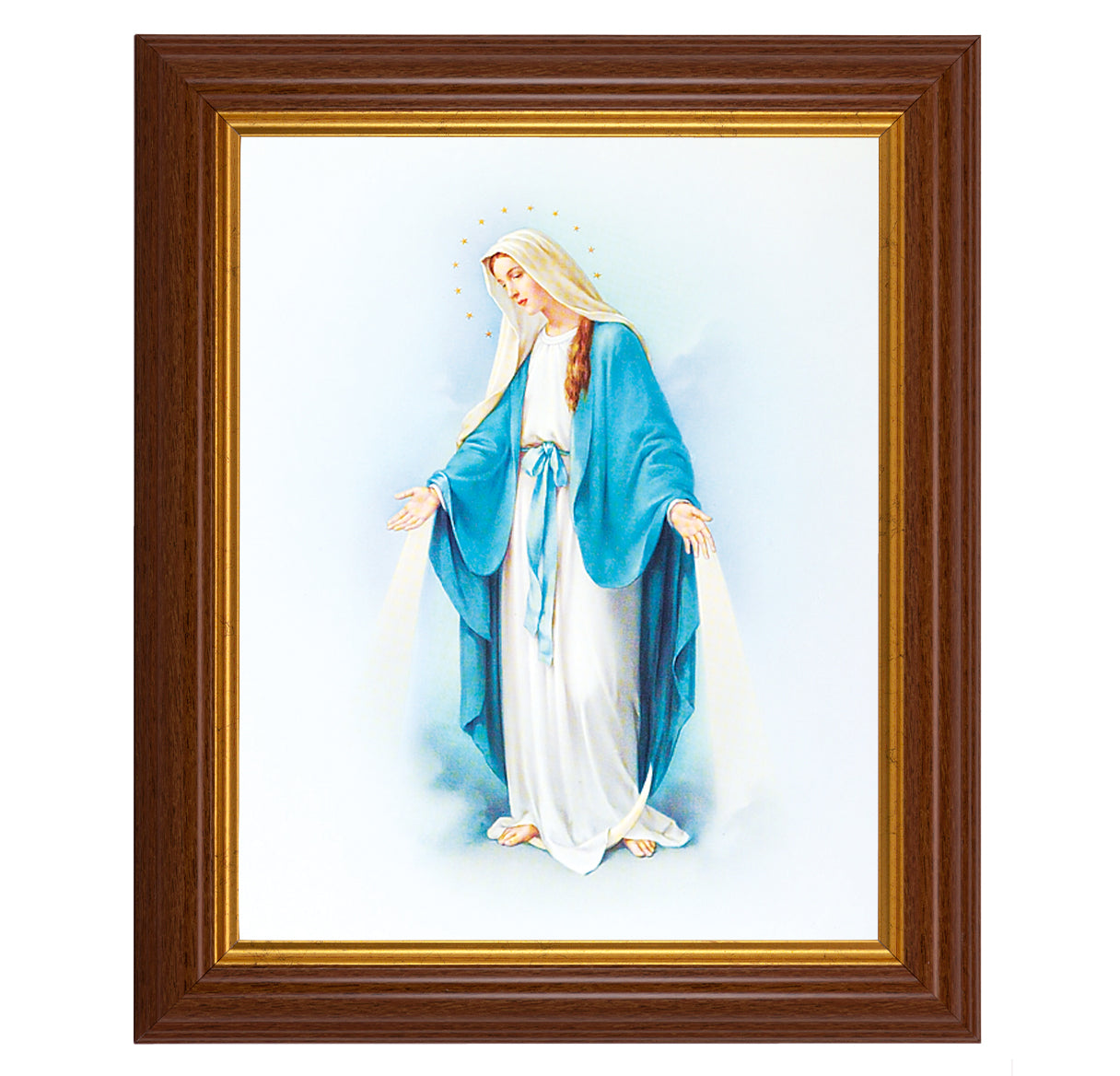 Our Lady of Grace Dark Walnut Framed Art