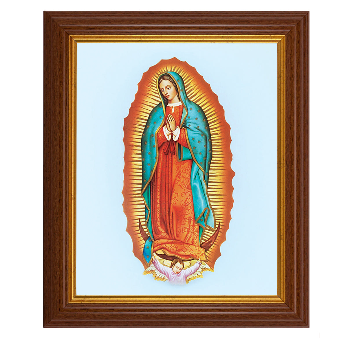 Our Lady of Guadalupe Dark Walnut Framed Art
