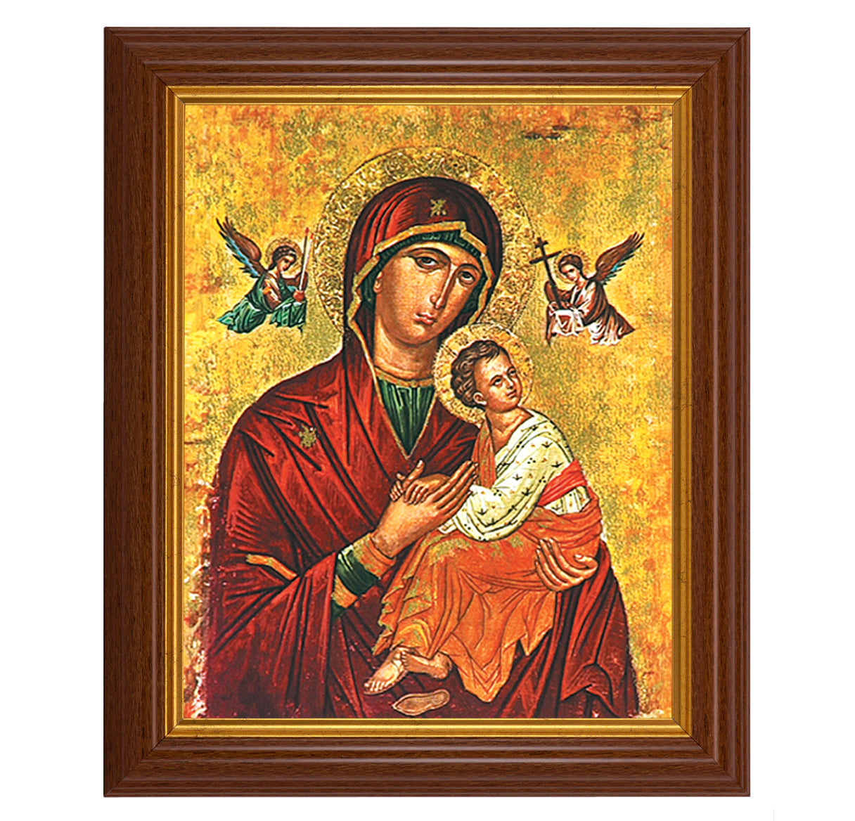 Our Lady of Passion Dark Walnut Framed Art