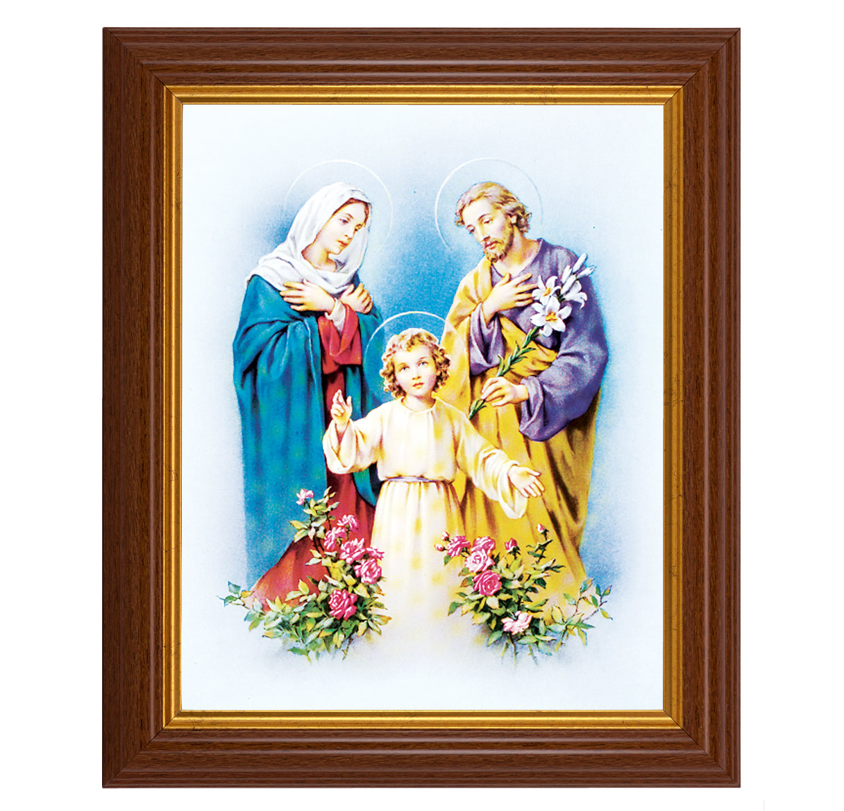The Holy Family Dark Walnut Framed Art