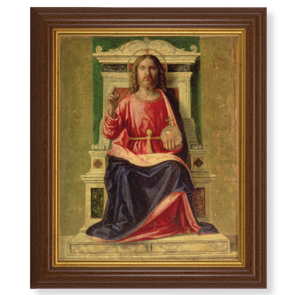 King of Heaven Dark Walnut Framed Art