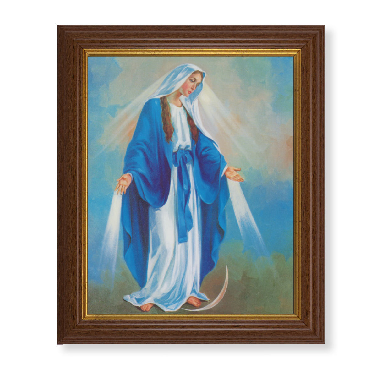 Our Lady of Grace Dark Walnut Framed Art