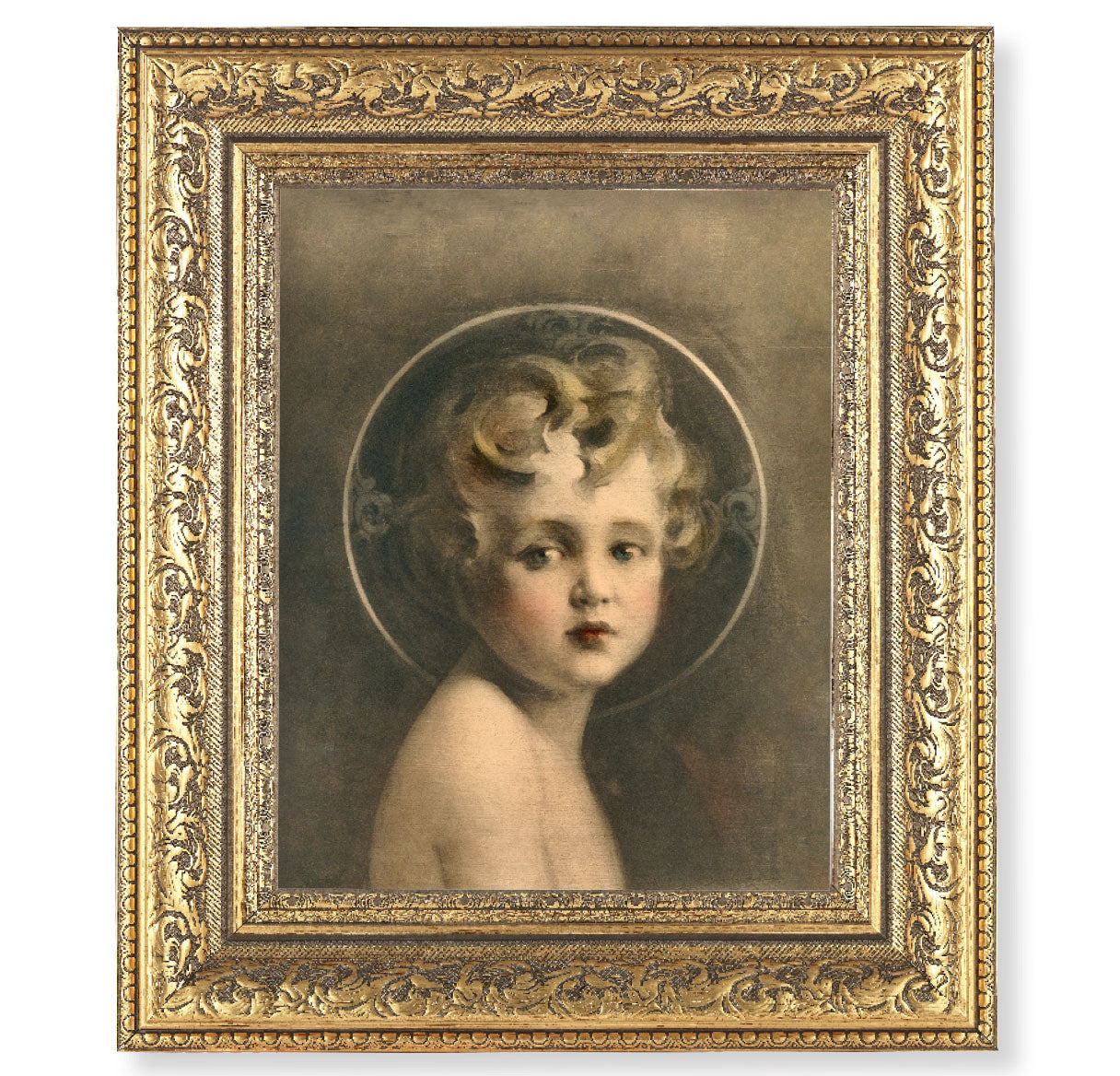 Light of the World Gold-Leaf Antique Framed Art