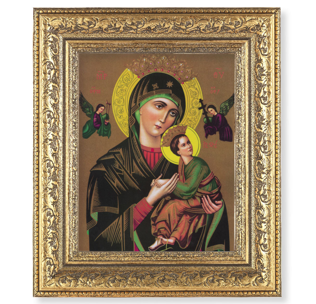 Our Lady of Perpetual Help Gold-Leaf Antique Framed Art