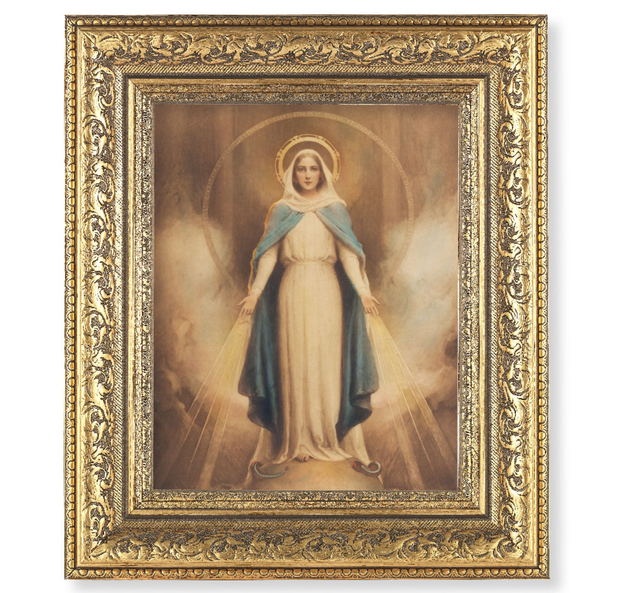 Miraculous Mary Gold-Leaf Antique Framed Art
