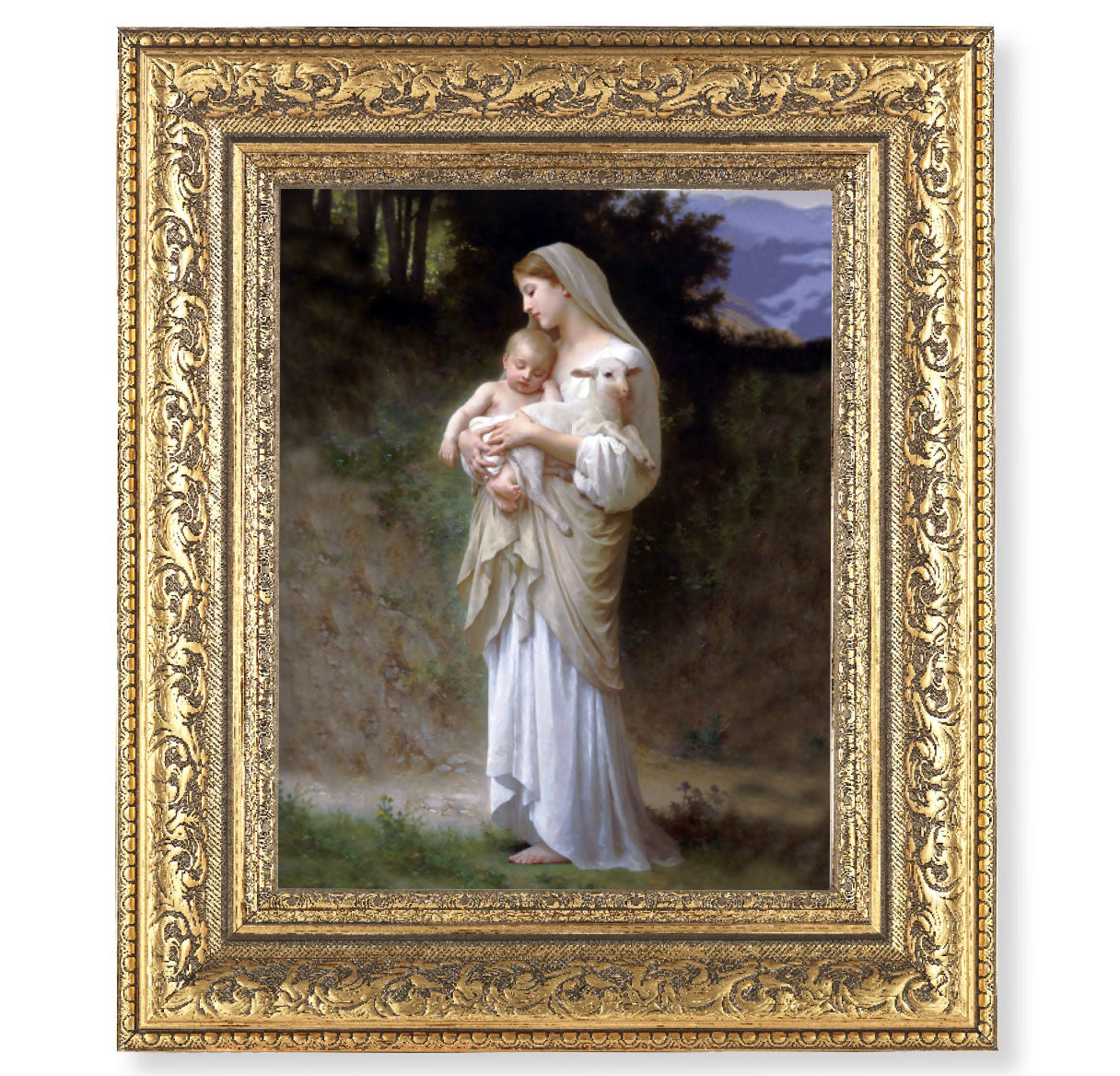 Divine Innocence Gold-Leaf Antique Framed Art