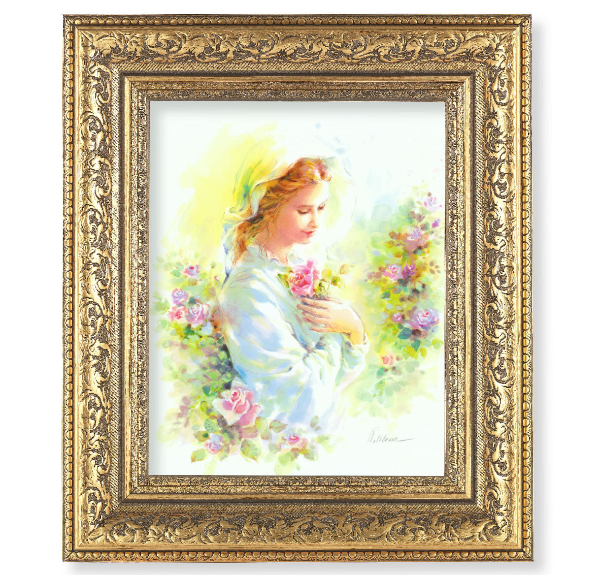 Mystical Rose Gold-Leaf Antique Framed Art