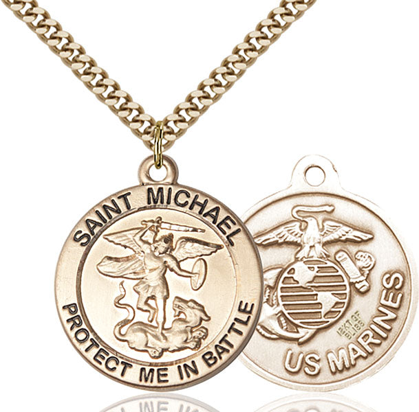 14kt Gold Filled Saint Michael the Archangel Pendant