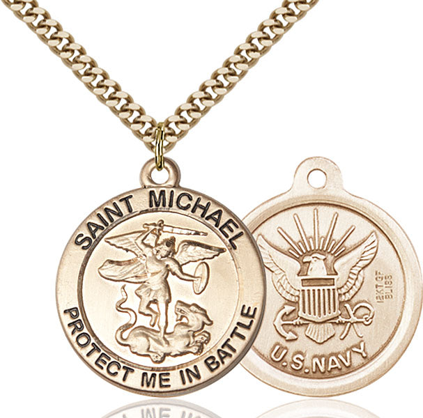 14kt Gold Filled Saint Michael the Archangel Pendant