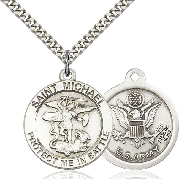 Sterling Silver Saint Michael Pendant