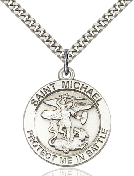 Sterling Silver Saint Michael Pendant
