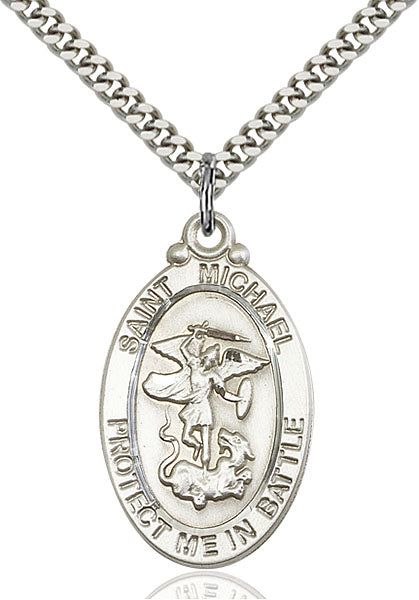 Sterling Silver Saint Michael Pendant