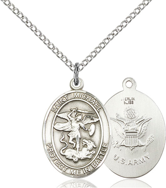 Sterling Silver Saint Michael the Archangel Pendant