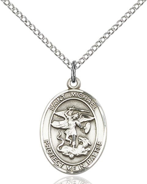 Sterling Silver Saint Michael the Archangel Pendant