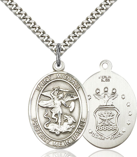 Sterling Silver Saint Michael Pendant
