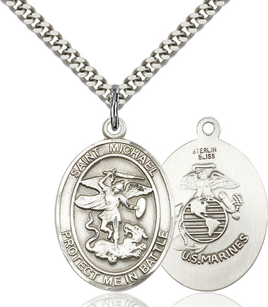 Sterling Silver Saint Michael Pendant