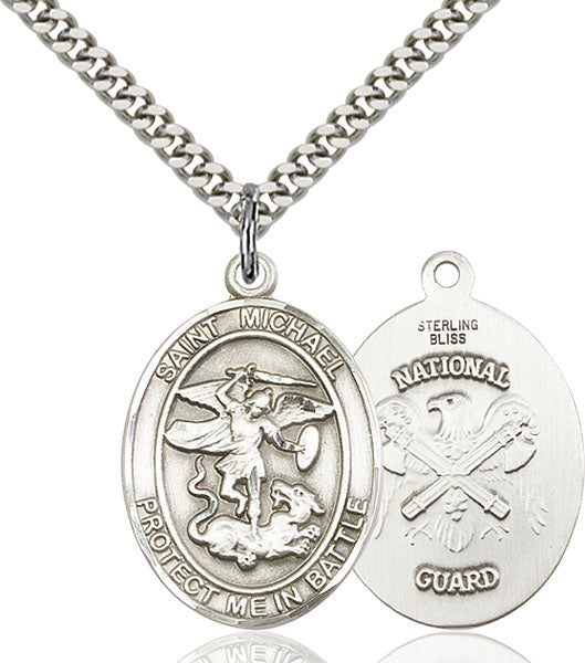 Sterling Silver Saint Michael the Archangel Pendant