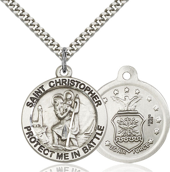 Sterling Silver Saint Christopher Pendant