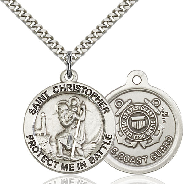 Sterling Silver Saint Christopher Pendant