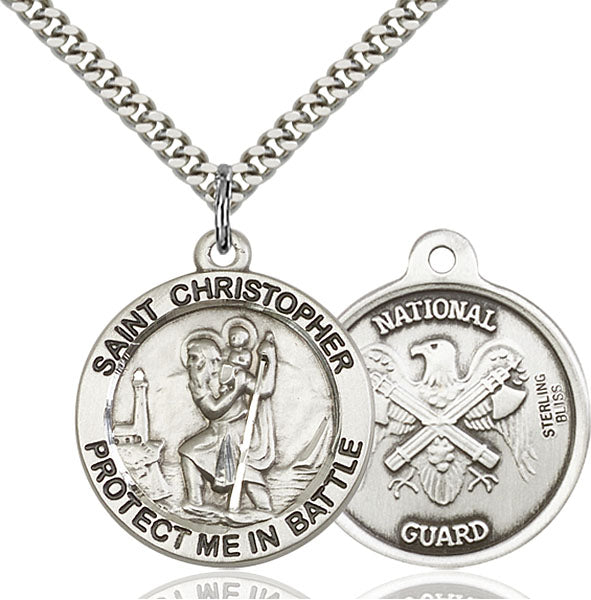Sterling Silver Saint Christopher Pendant