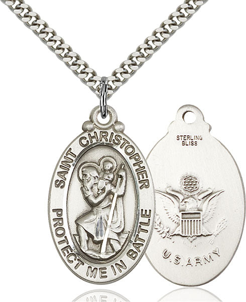 Sterling Silver Saint Christopher Pendant