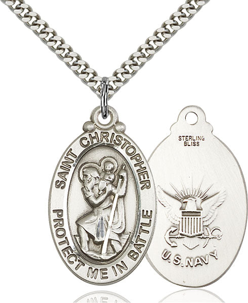 Sterling Silver Saint Christopher Pendant