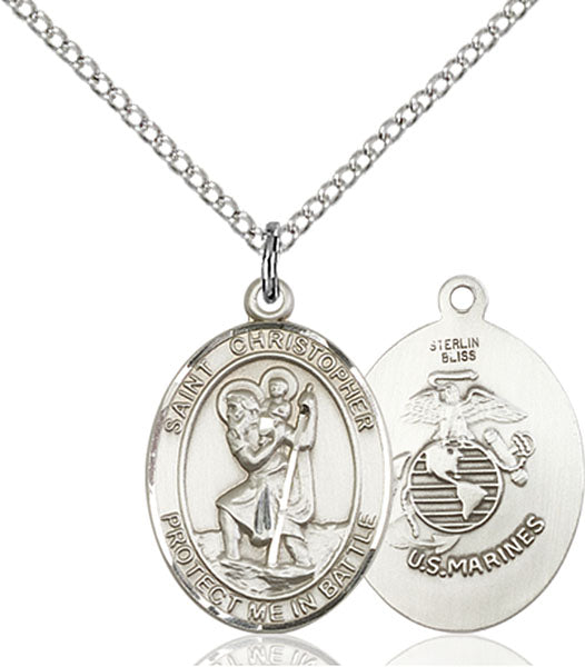 Sterling Silver Saint Christopher Pendant
