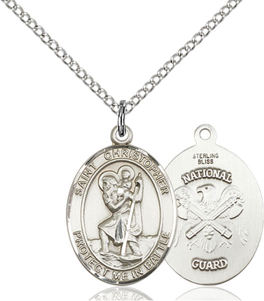 Sterling Silver Saint Christopher Pendant